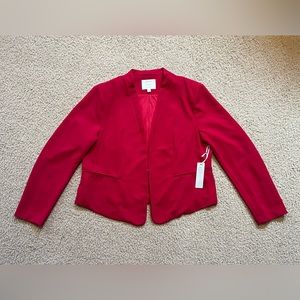 Iris Los Angeles Cropped Blazer With Shoulder Pads, Clasp Closure, NWT 1XL